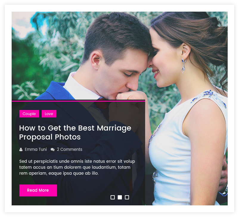 Slider Layout Blog Templates